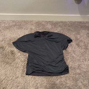 Zara Black Padded Shoulder T-Shirt